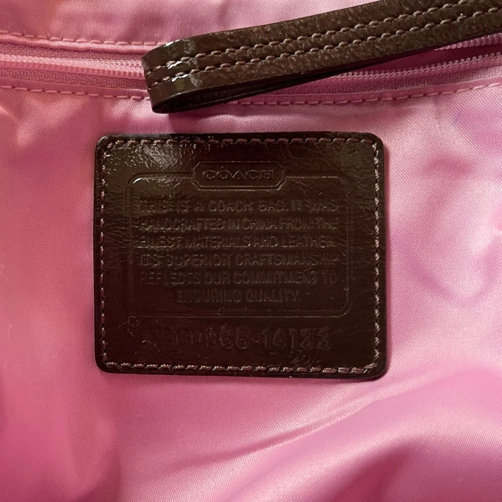 Vintage Design Coach Madison Geometric brown bag Nr.14133 - Picture 9 of 13